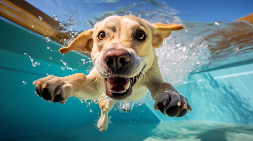 El Instinto Irresistible de un Golden Retriever: ¡La Diversión en la Pileta del Vecino!