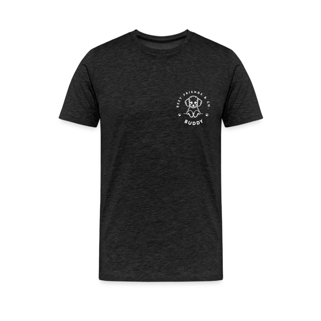 Customizable Men's T-shirt with Ouline illustration of 100 Dog breeds and  Dog Name